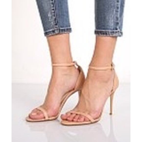 RAYE Blake Stiletto 4' Heel in Nude ankle strap and buckle open toes size 7.5 - Picture 13 of 15